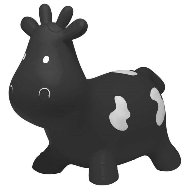 Bouncing Cow Hoppleksak - Black KREA