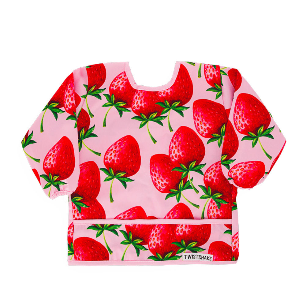 Product Image for Twistshake  Långärmad Haklapp, Strawberry - BabyWorld