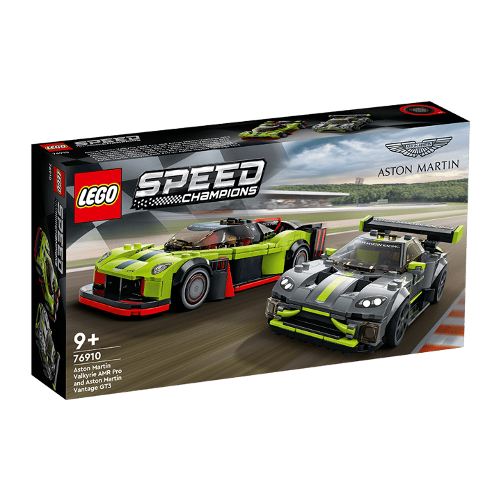 76910 Aston Martin Valkyrie AMR Pro och Vantage GT3 Lego