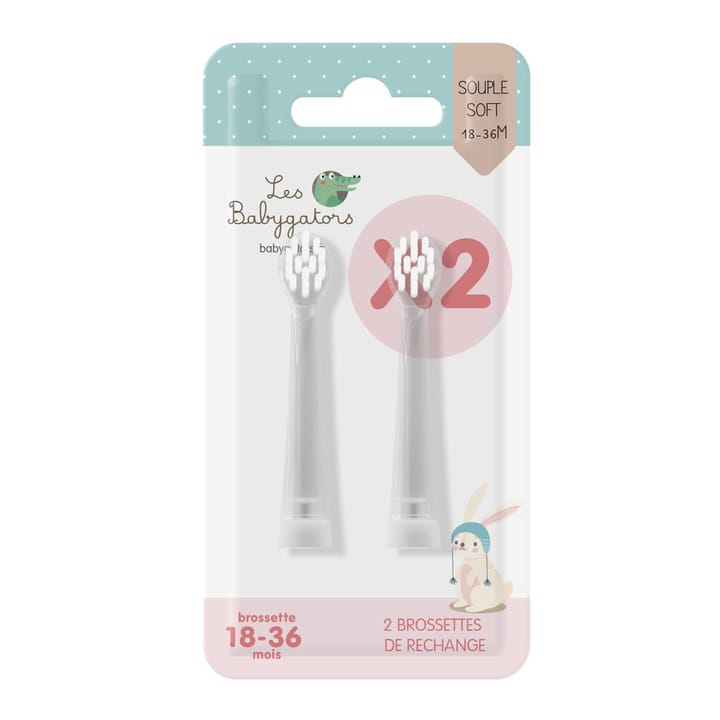 Borsthuvud Refill 2-pack Les Babygators