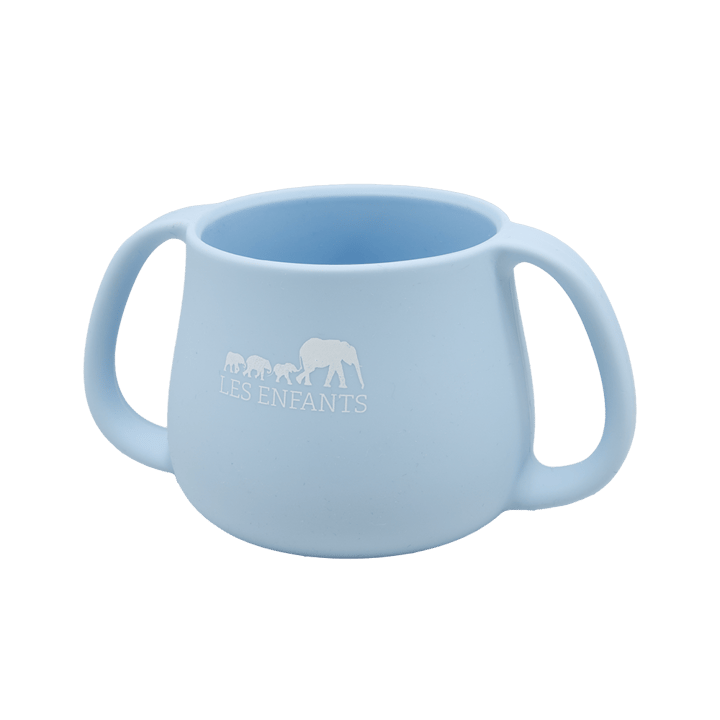 Mugg Med Handtag Silikon - Blå Les Enfants