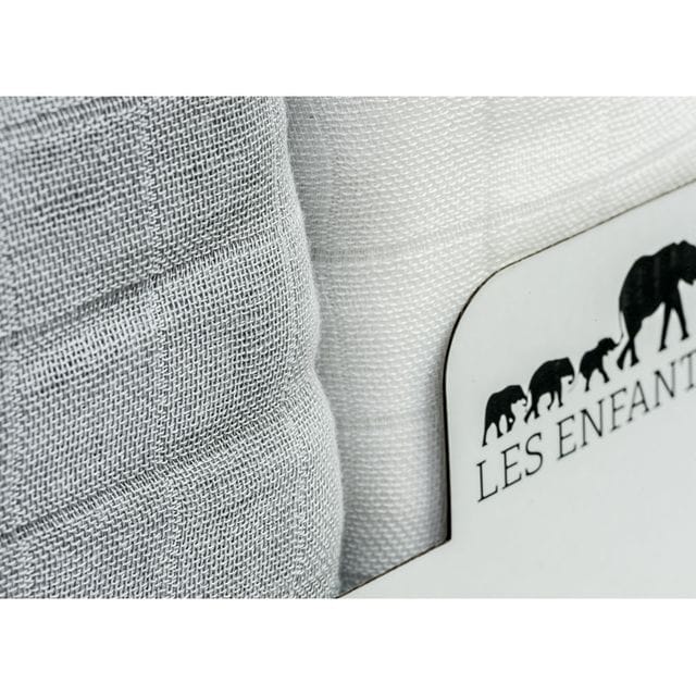 Muslin Filt 2-Pack - Grå/Vit Les Enfants