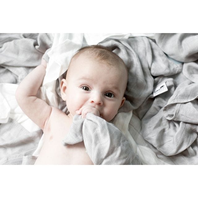 Muslin Snuttefiltar 3-Pack - Grå/Vit Les Enfants