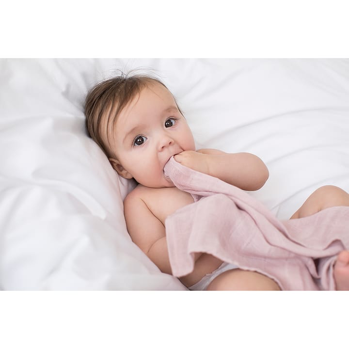 Muslin Snuttefiltar 3-Pack - Rosa/Vit Les Enfants