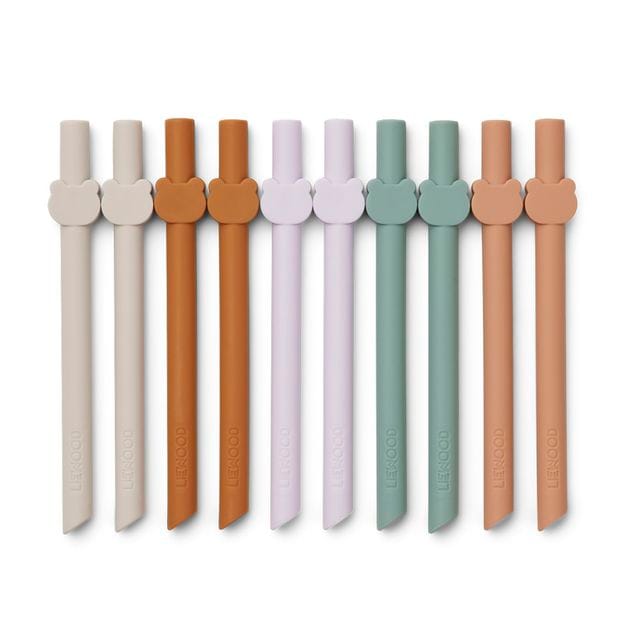 Badu Sugrör 10-pack - Multi Mix Liewood
