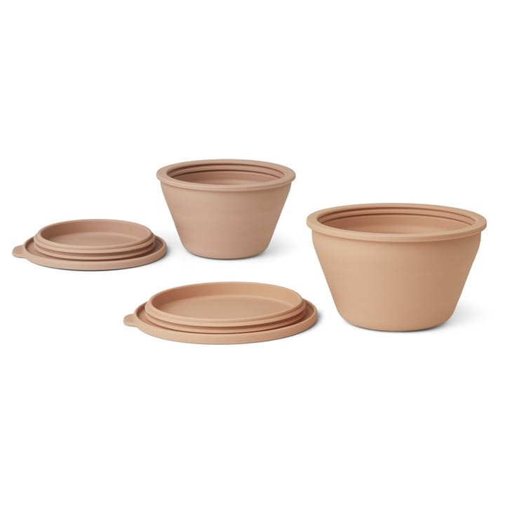 Dale Skål 2-pack Vikbar - Tuscany Rose/Pale Tuscany Mix Liewood
