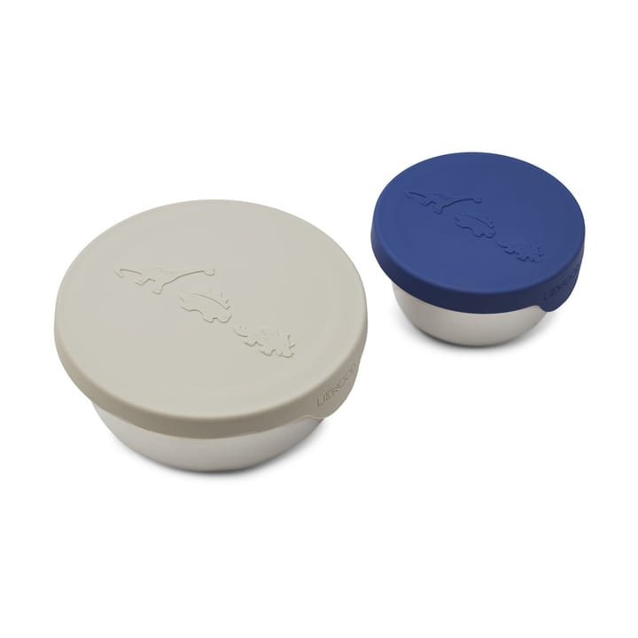 Fiby Snackbox Set - Dino Mist/Surf Blue Mix Liewood