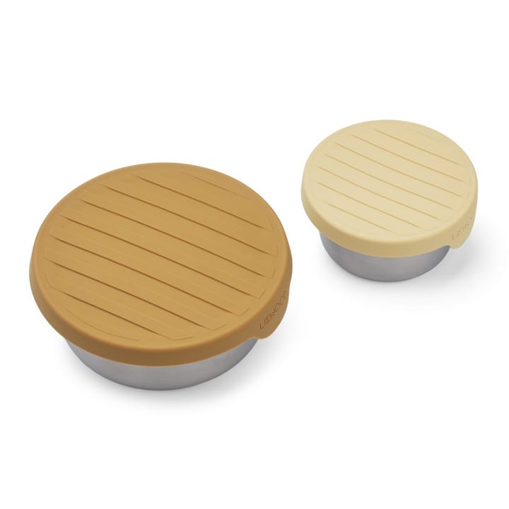 Fiby Snackbox Set - Golden Caramel/Safari Mix Liewood