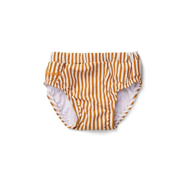 Frej Badbyxa Stripe Mustard/White Liewood