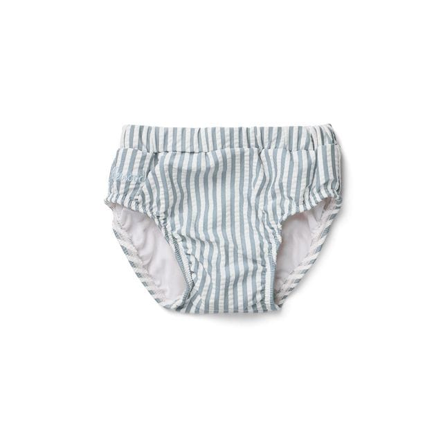 Frej Badbyxa Stripe Sea Blue/White Liewood