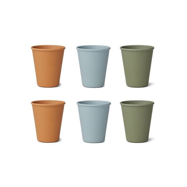 Gertrud Bamboo Cup 6-pack - Blue Multi Mix Liewood