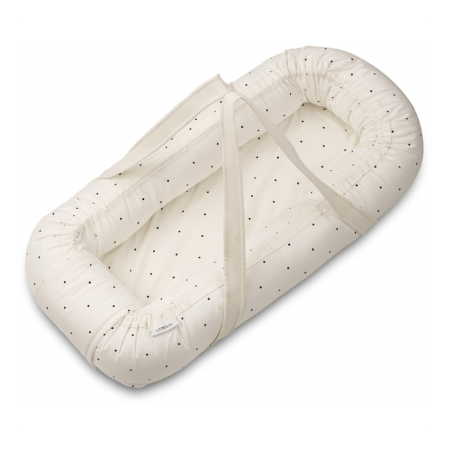 Gro Babynest Classic - Classic Dot Creme De La Creme Liewood