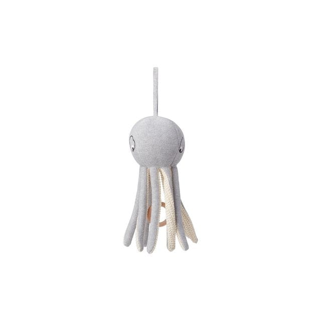 Helmer Knit Teddy Octopus Grey Melange Liewood