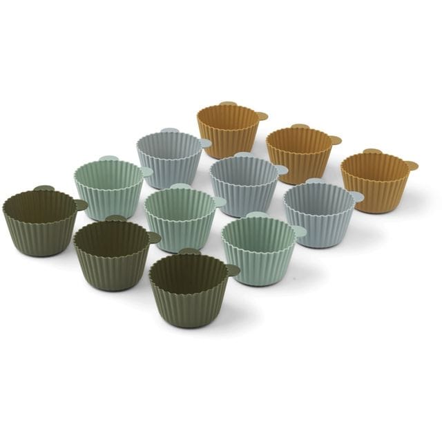Jerry Bakformar 12-pack - Green Multi Mix Liewood