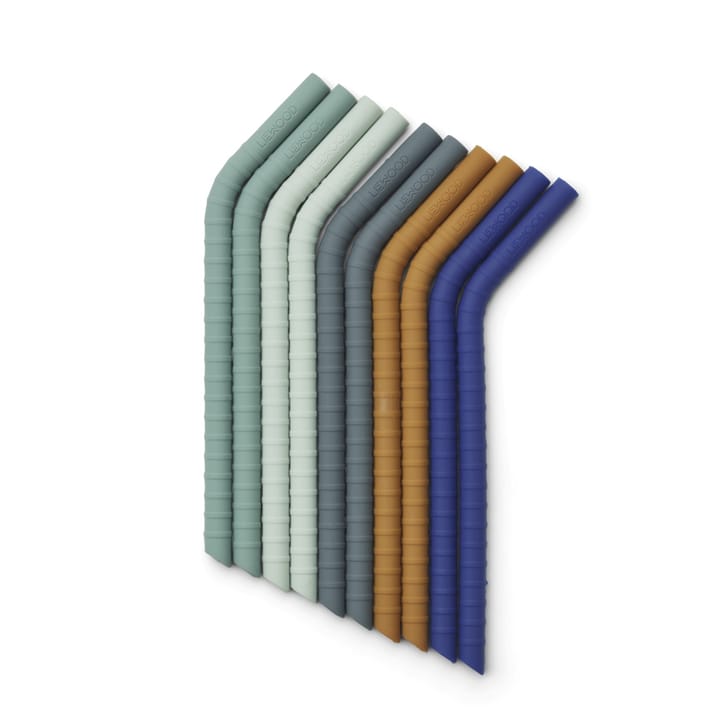 Jonas Sugrör 10-pack - Surf Blue Multi Mix Liewood