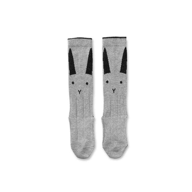 Knästrumpa Rabbit Grey Melange Liewood