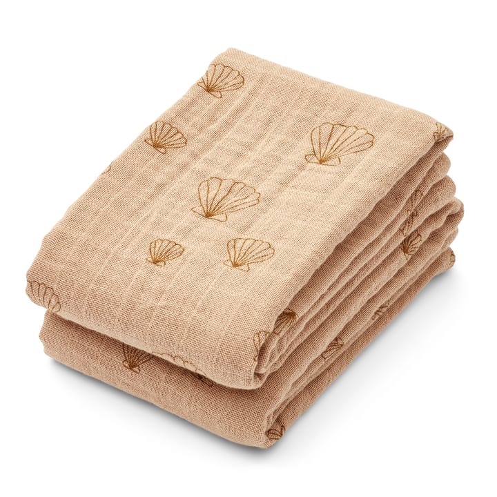 Lewis Muslinfilt 2-Pack - Seashell Pale Tuscany Liewood