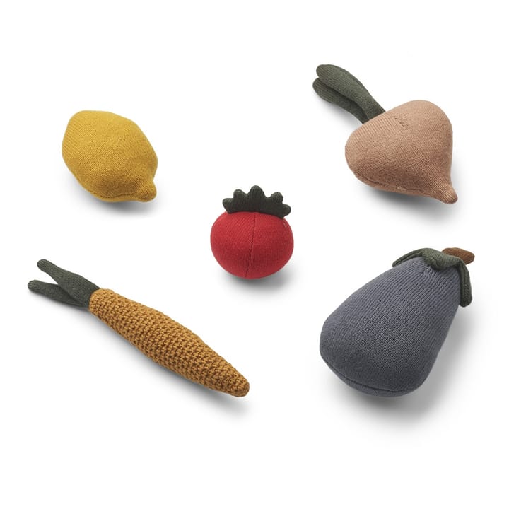 Lisa Leksaksmat 5-pack - Vegetables Multi Mix Liewood