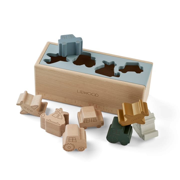 Midas Puzzle Box - Vehicles/Blue Fog Liewood