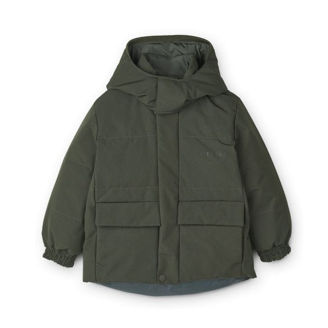 Paloma Puffer Jacka - Hunter Green Multi Mix Liewood