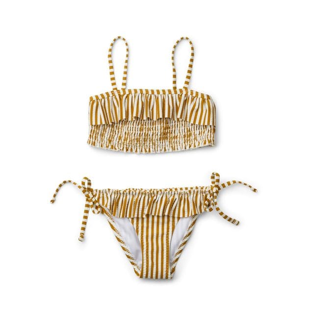 Riley Bikini Stripe Mustard/White Liewood
