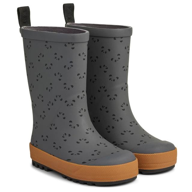 River Gummistövlar Panda Stone Grey Mix Liewood