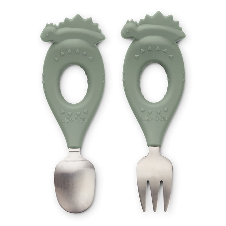 Stanley Baby Bestickset - Dino/Faune Green Liewood