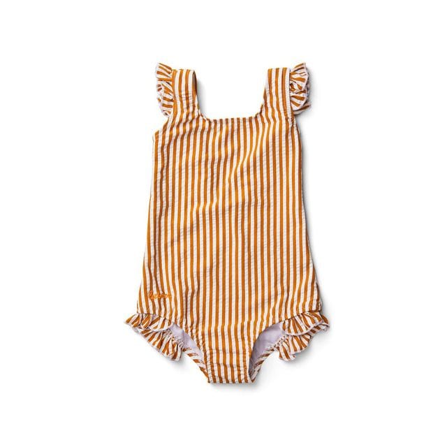 Tanna Swimsuit Stripe Mustard/White Liewood