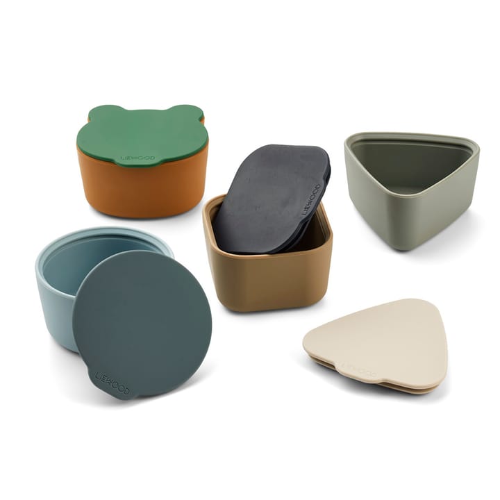 Toto Snack Box 4-pack - Blue Multi Mix Liewood
