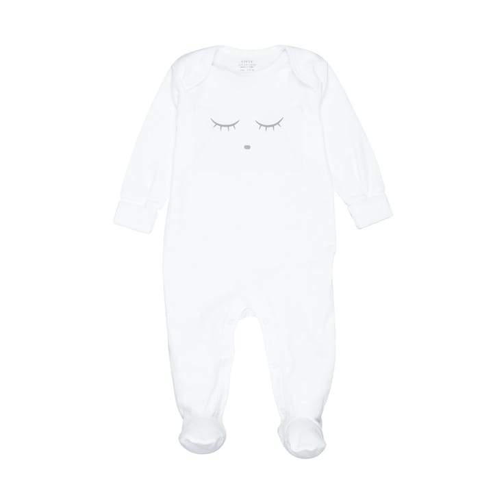 Sleeping Cutie Cover Footie White/Grey Livly