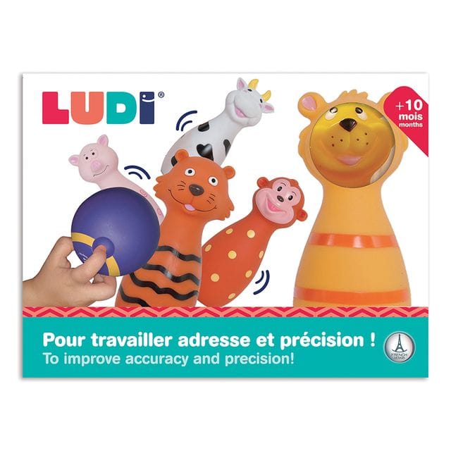 Bowlingset Djur LUDI