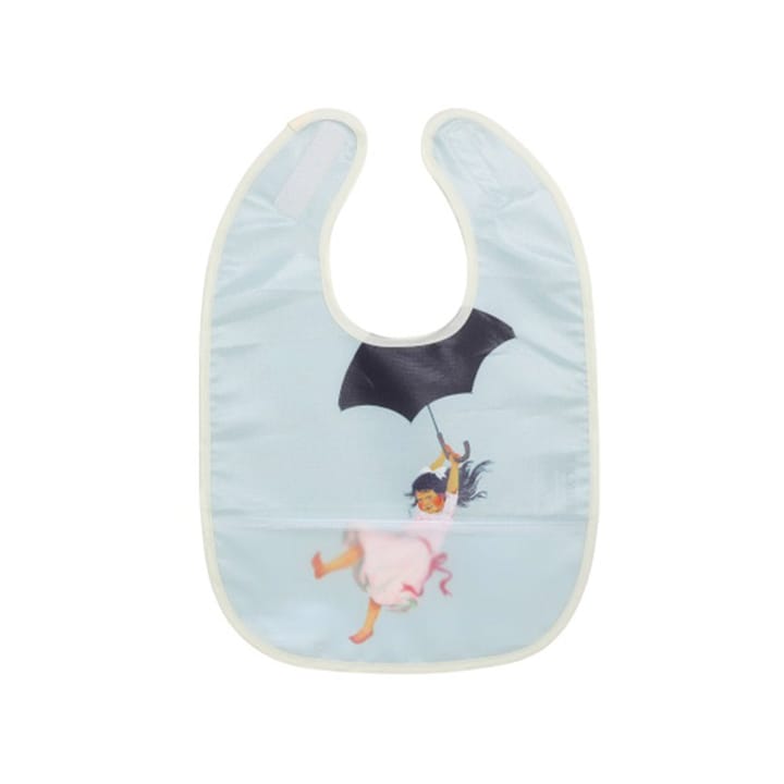 Haklapp med ficka - White/Blue Madicken