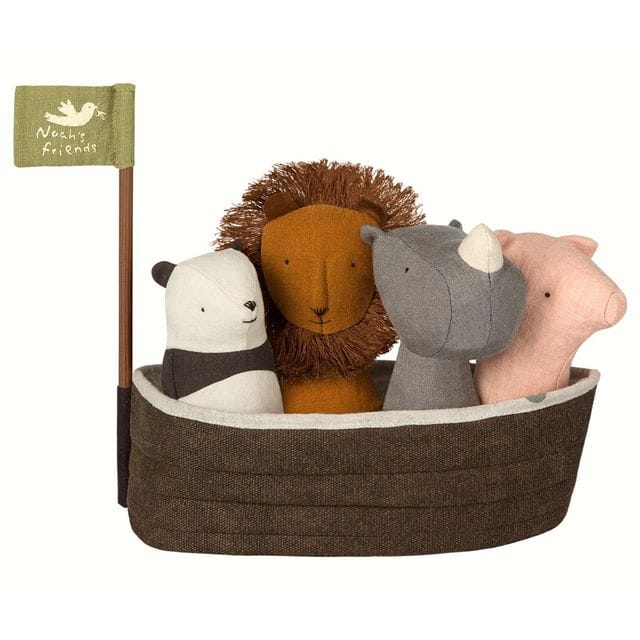 Noah's Ark With 4 Rattles Maileg