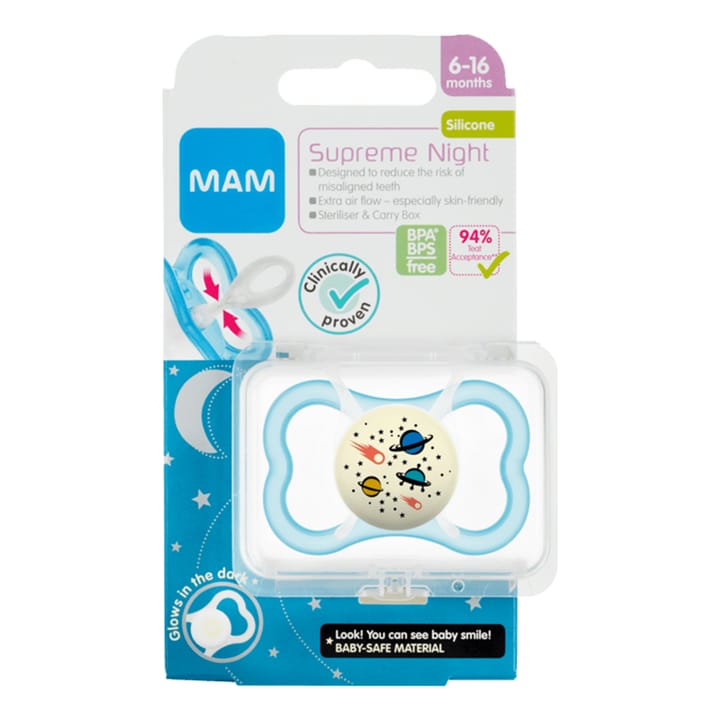 Supreme Night 6-16M 1-Pack - Blå Mam