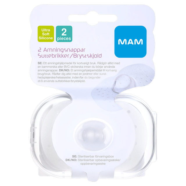 Amningsnapp Nipple Shields 2-pack Mam