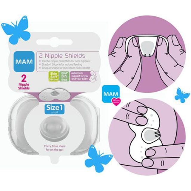 Amningsnapp Nipple Shields 2-pack Mam