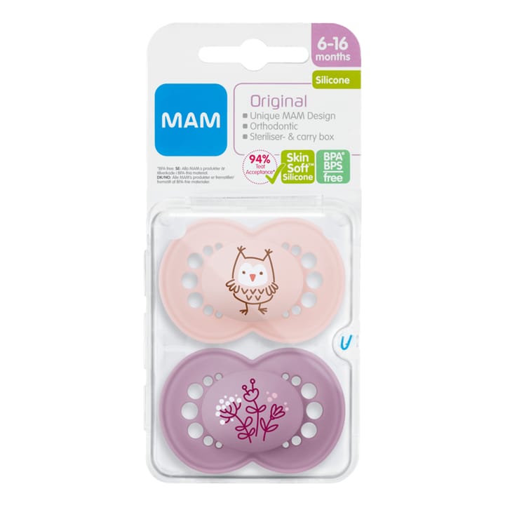 Original 6-16M Silikon 2-Pack - Rosa Mam