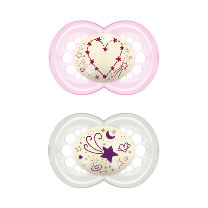 Original Night 16-36M Silikon 2-Pack - Rosa Mam