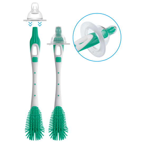 Soft Brush Diskborste Turkos Mam