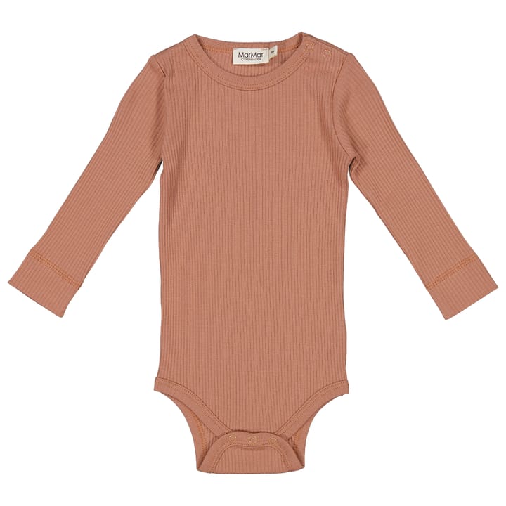 Plain Långärmad Body - Soft Hazel