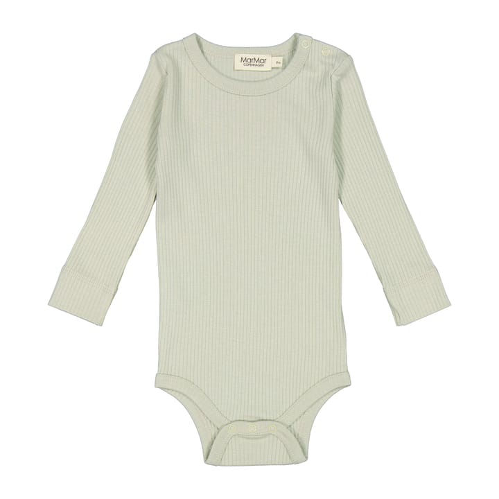 Plain Långärmad Body - White Sage