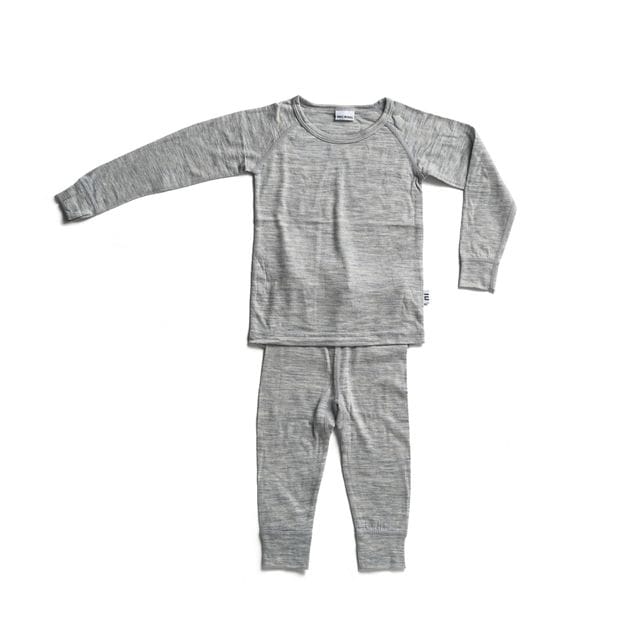 Merino Leggings Grey Melange Melwing