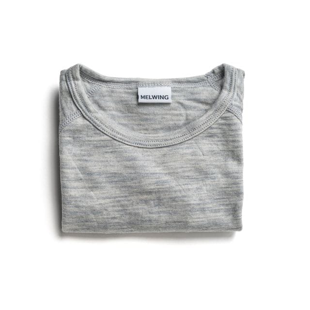 Merino Tröja Grey Melange Melwing