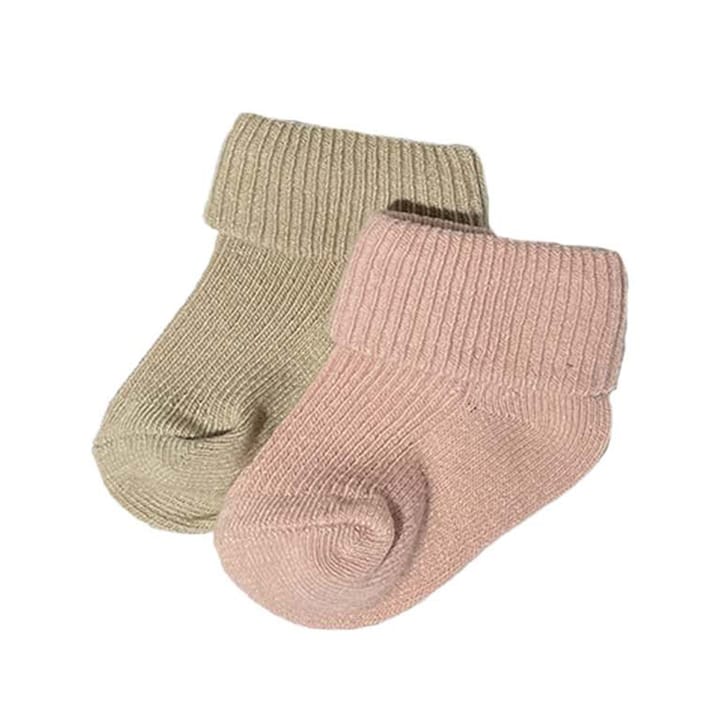 Babysockor - Beige/Rosa