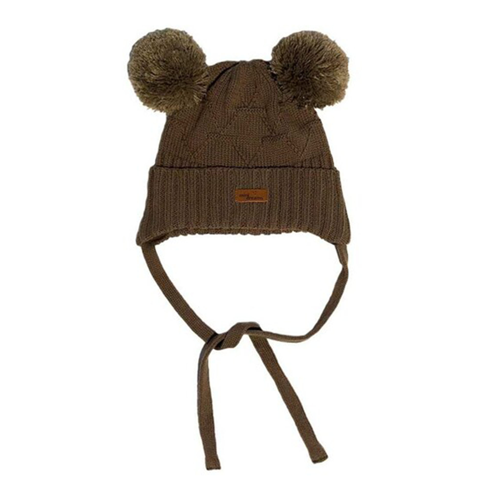 Product Image for Mini Dreams  Mössa Pom Pom, Brown - BabyWorld