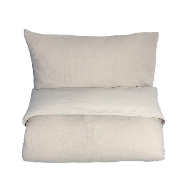 Product Image for Mini Dreams  Påslakan Little Wave Vagn/vagga, Sand - BabyWorld