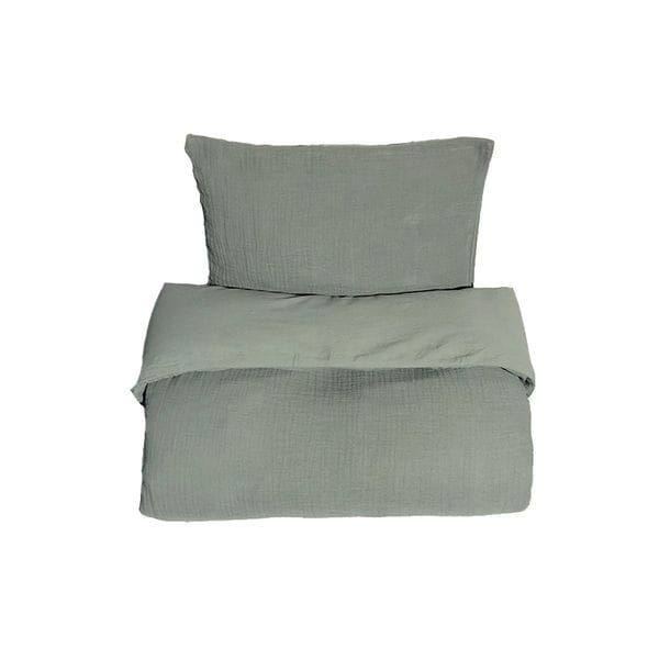 Påslakan Little Wave Vagn/vagga - Dark green