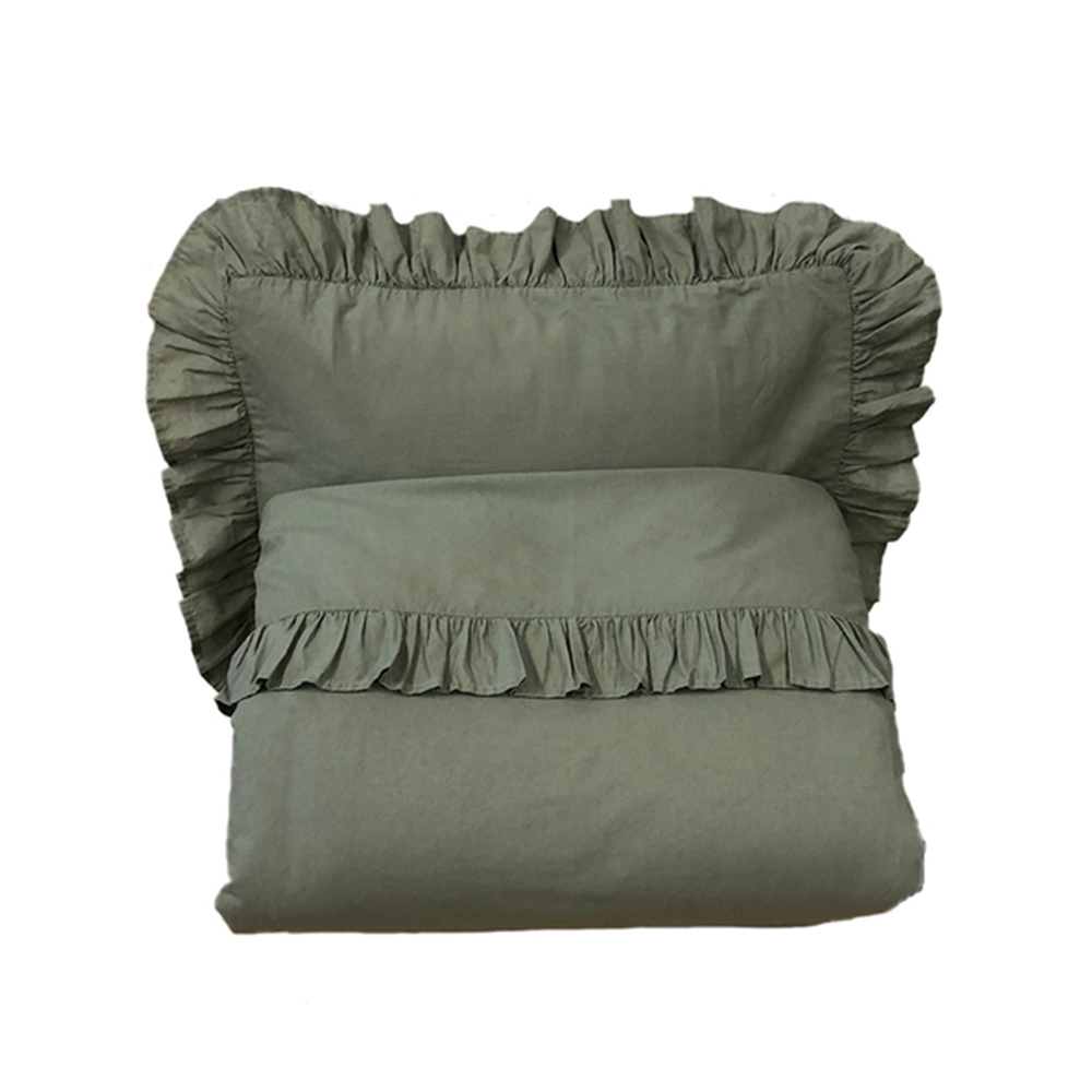 Product Image for Mini Dreams  Påslakan Volang vagn/vagga, Grön - BabyWorld