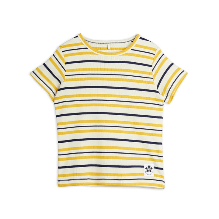 SS22 Stripe Rib Ss Tee - Yellow Mini Rodini