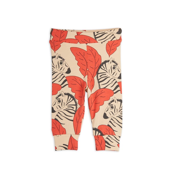 SS22 Zebras Aop Nb Leggings - Red Mini Rodini